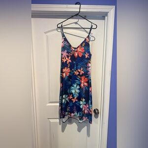 Floral Tropical Print Dress